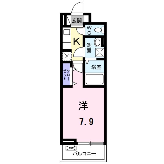 京都市南区吉祥院中河原西屋敷町のアパートの間取り