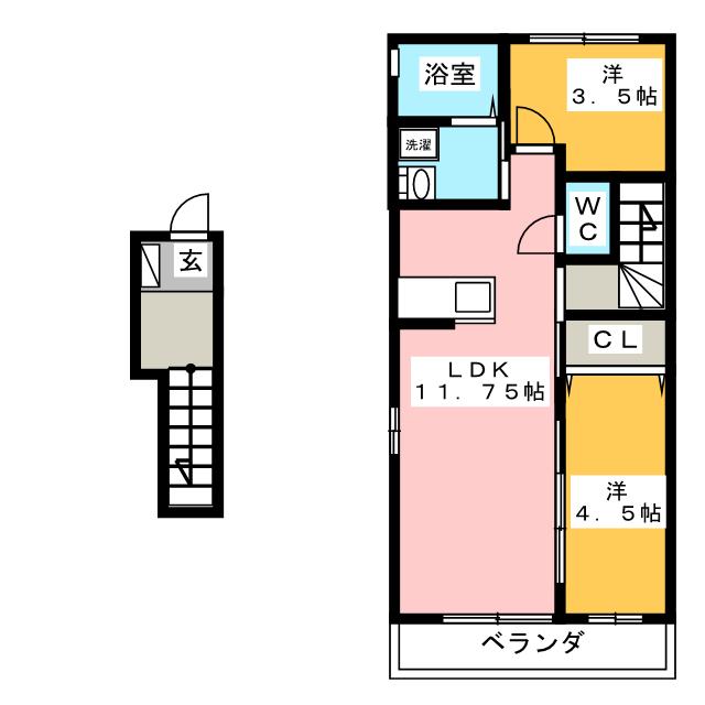 マイハイム　Ｂの間取り