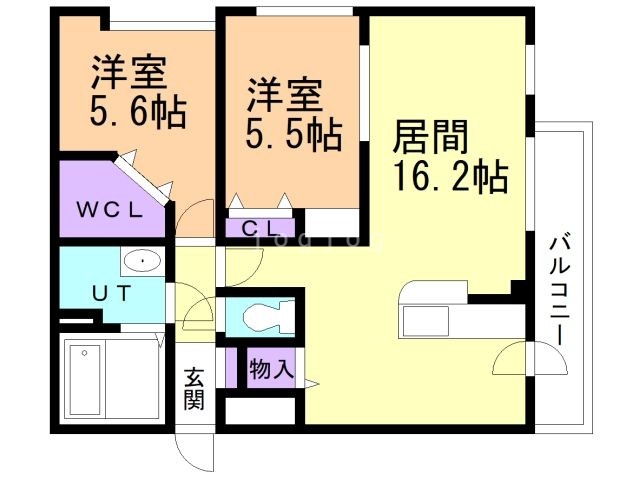 セカンドアヴェニューの間取り