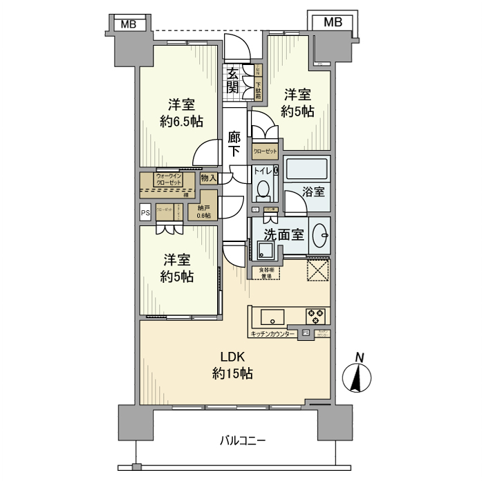 パークホームズ赤羽西の間取り