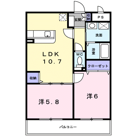 サンセールりらの間取り