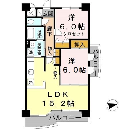 【リュイール桃山台の間取り】