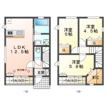 【Mysa垣の内の間取り】