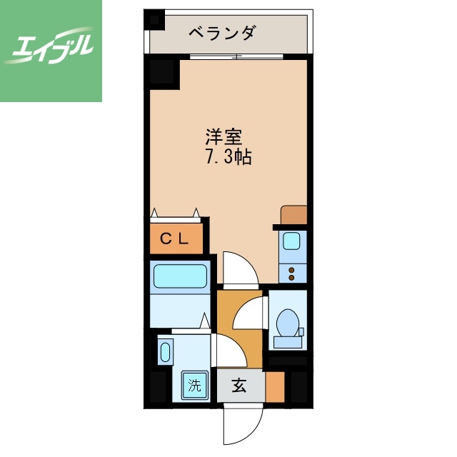 長崎市馬町のマンションの間取り