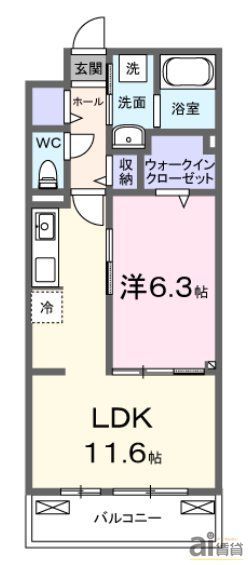 オラクル　ベリーの間取り