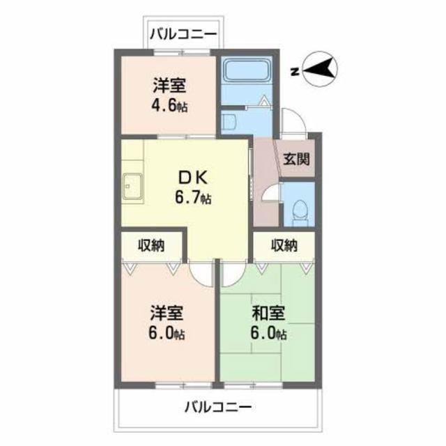 ラウンドヒル城山台の間取り