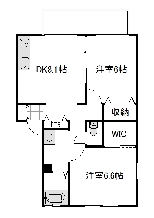 サン・クレバリーＦ棟の間取り