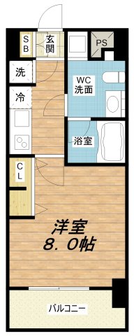 アプリーレ京町堀の間取り