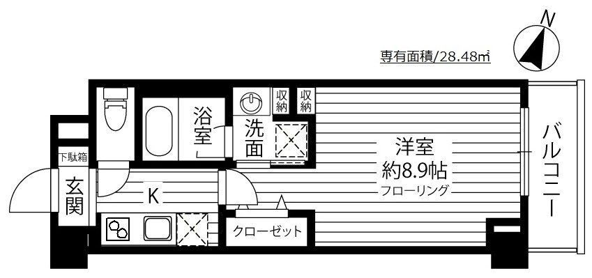 東京都墨田区京島１（マンション）の賃貸物件の間取り