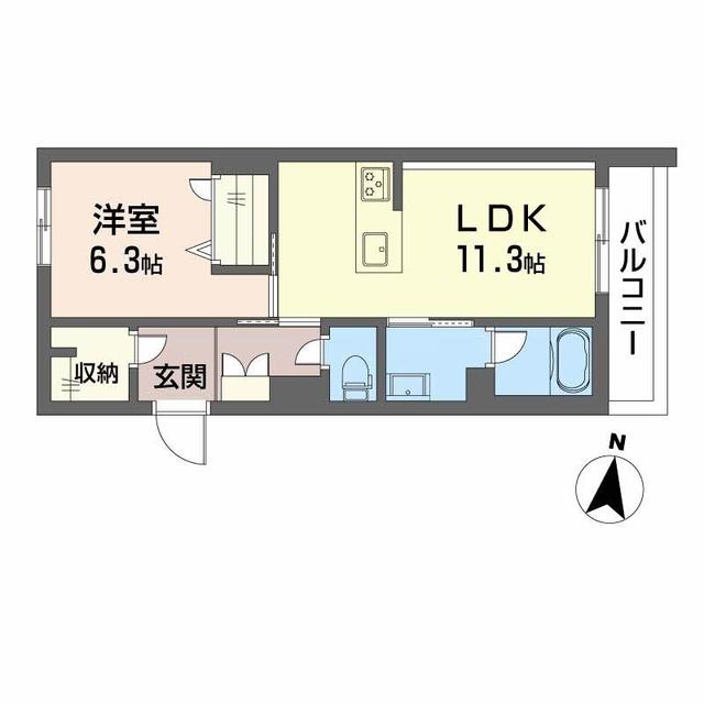 シャーメゾン壺川の間取り