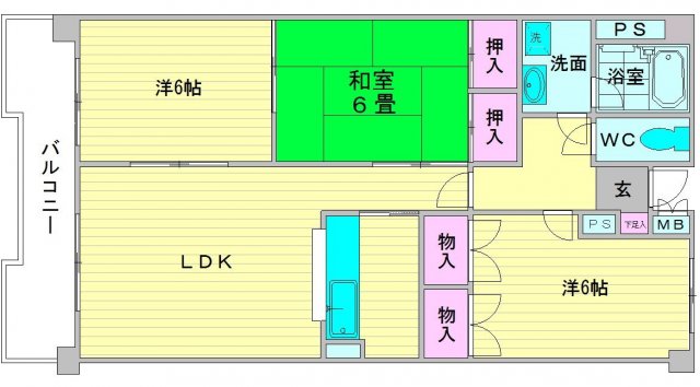 ファミール那珂の間取り