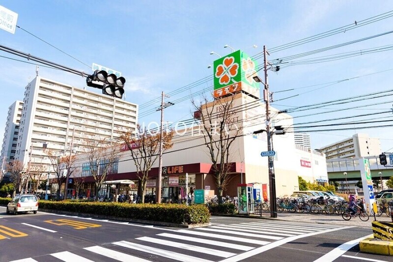 スーパー　ライフ毛馬店（スーパー）まで520m