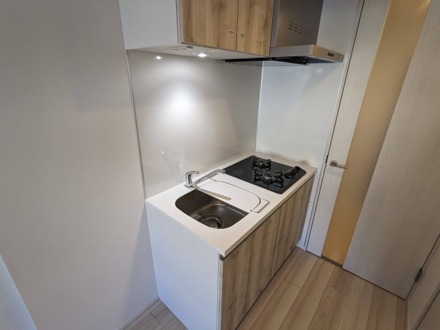 キッチン　コンパクトなキッチンで掃除もラクラク