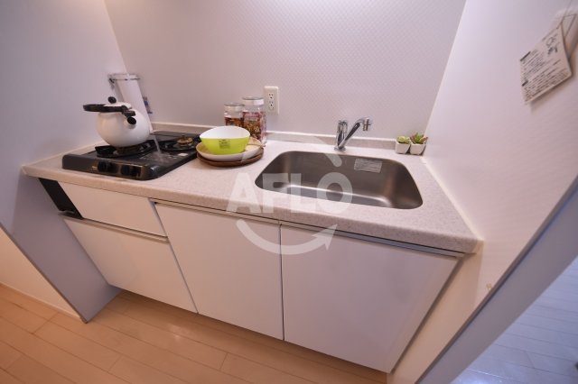 キッチン　クロスレジデンス大阪新町　２口ガスシステムキッチン