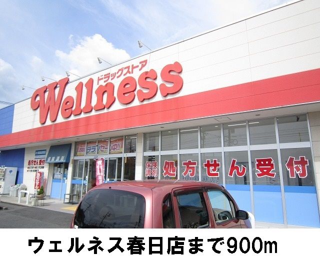 ドラックストア　ウェルネス　春日店（ドラッグストア）まで900m