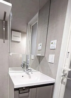 洗面設備　別タイプ部屋　参考写真です