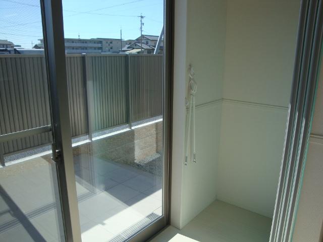 眺望　室内物干し