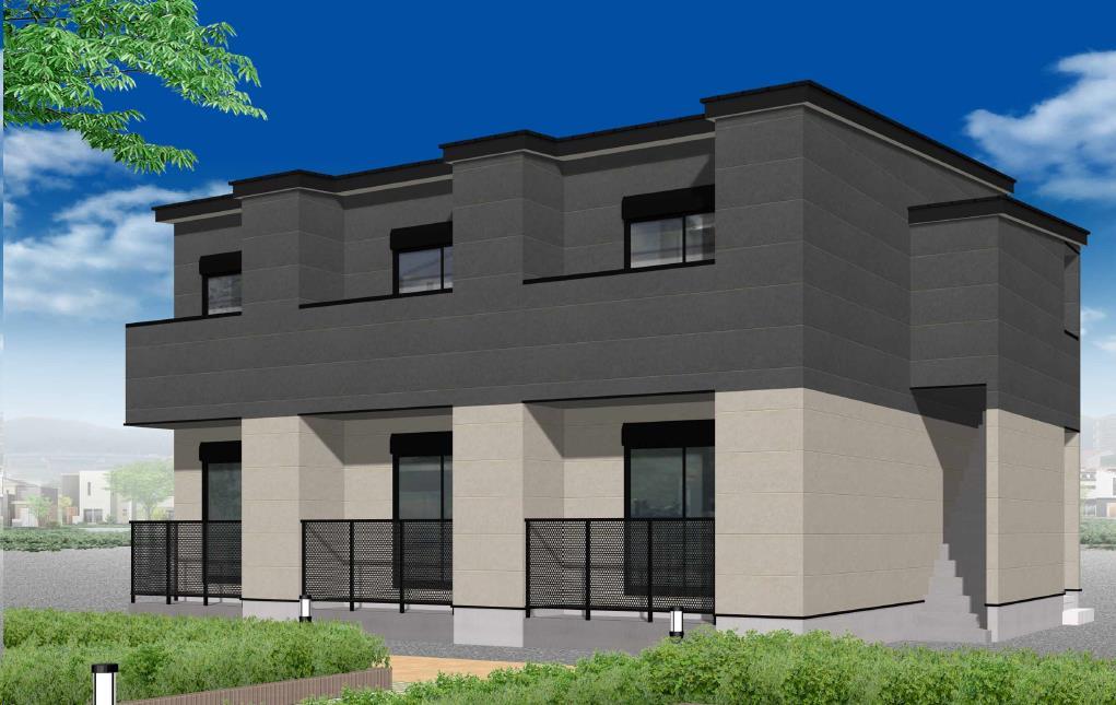 建物外観　「キャピタル三百人町Ｂ棟」完成予想パース