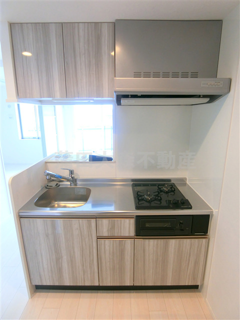 キッチン　２口ガスグリル付カウンターキッチン　システムキッチン