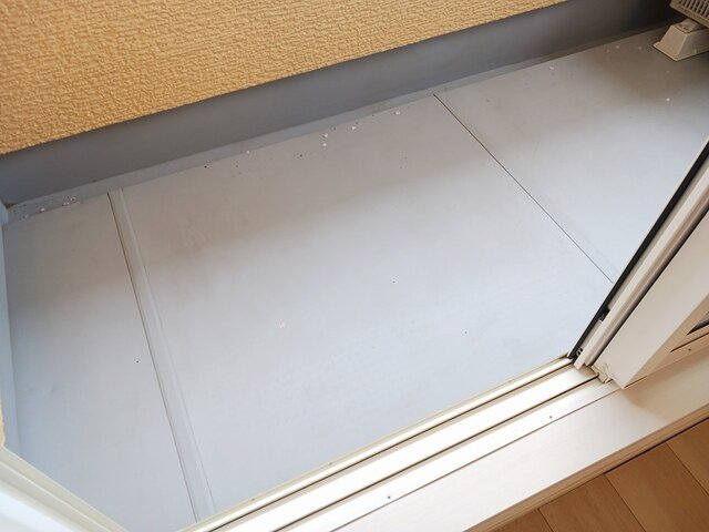 バルコニー　外からの目が気にならないバルコニーで洗濯物が干せます