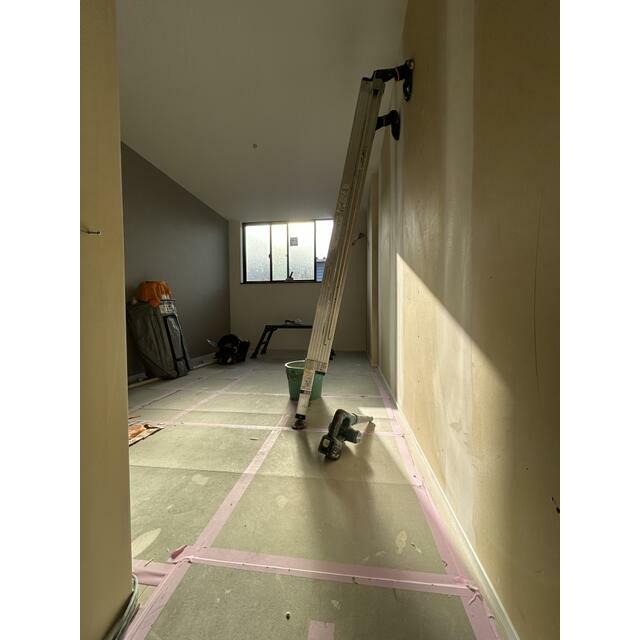 居室・リビング　建築中の参考写真