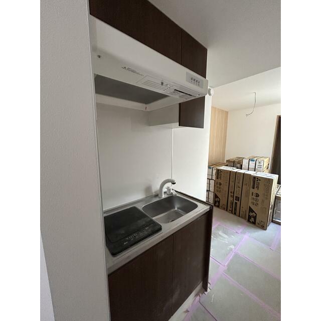 キッチン　建築中の参考写真