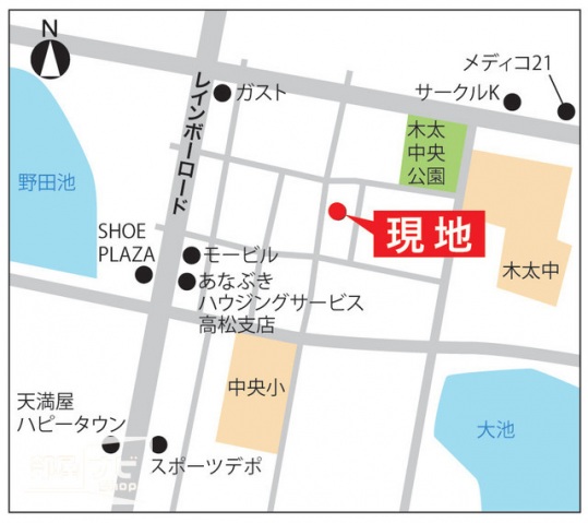 ショッピングセンター　西松屋高松レインボー通店（ショッピングセンター）まで673m