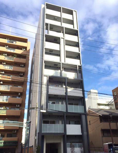 建物外観　外観　オートロック　防犯カメラ　宅配BOX