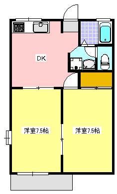 DUE CASAの間取り写真