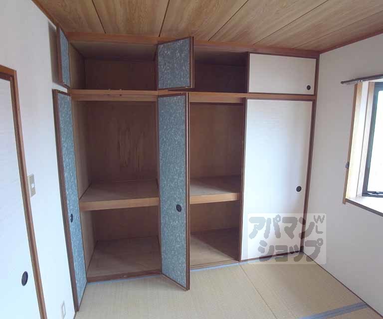 収納　１間半の押入れ。