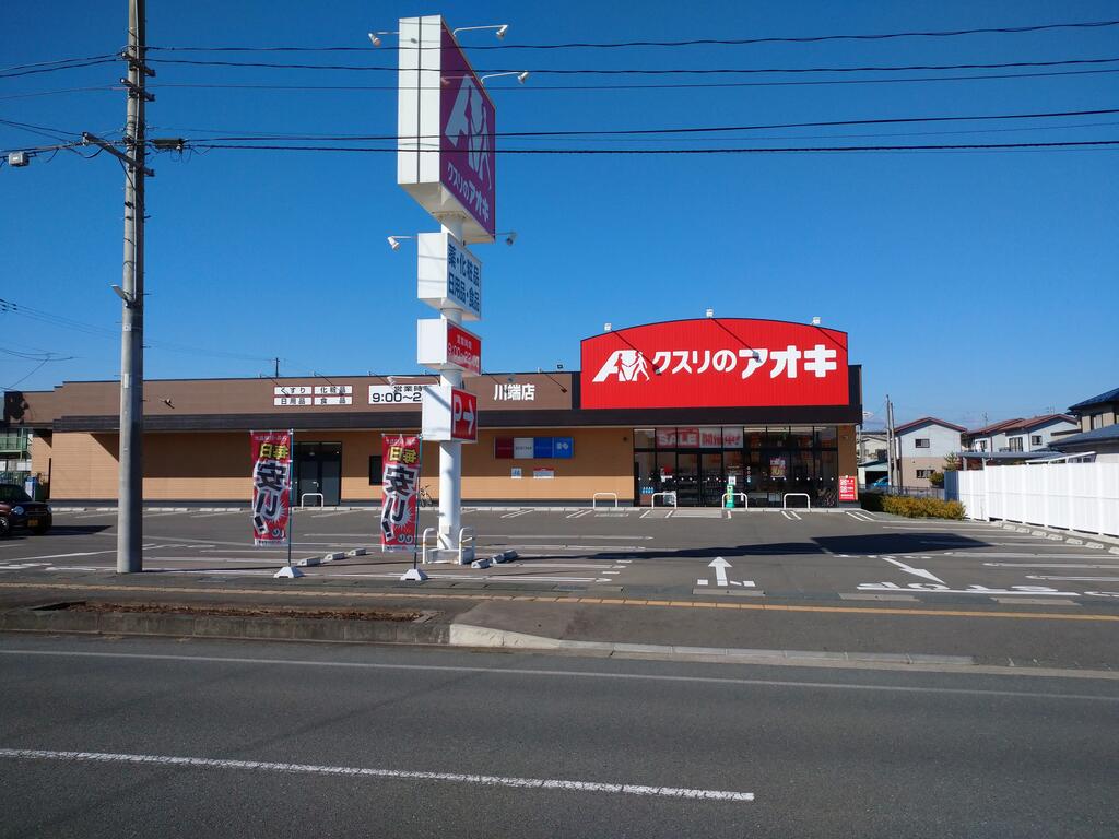 ドラックストア　クスリのアオキ川端店（ドラッグストア）まで1000m