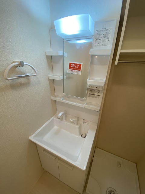 洗面設備　忙しい朝に嬉しい設備。