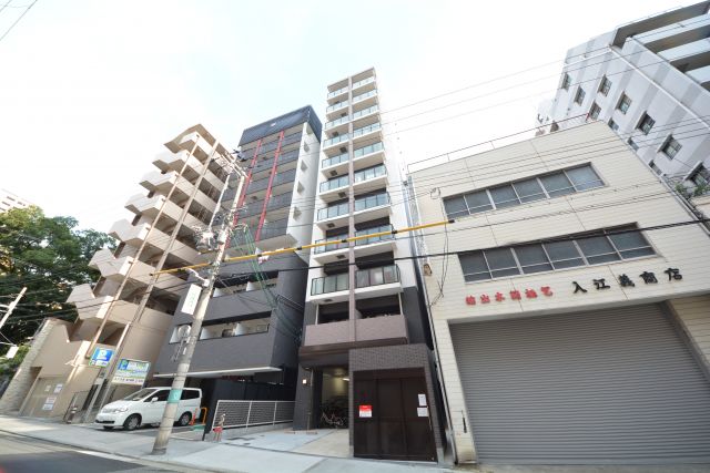 建物外観　オーパスグラン谷町　スタイリッシュな外観
