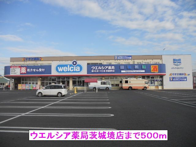 ドラックストア　ウエルシア薬局茨城境店（ドラッグストア）まで500m