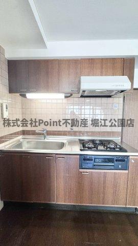 地下鉄長堀鶴見緑地線 玉造駅 徒歩3分 5階建 築29年のキッチン写真