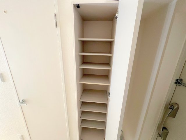 収納　女性にうれしい大きめのシューズボックス。