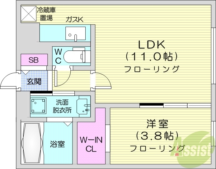 HillsSapporo3の間取り写真