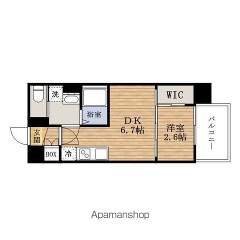 地下鉄谷町線 谷町九丁目駅 徒歩4分 15階建 築6年の間取り写真
