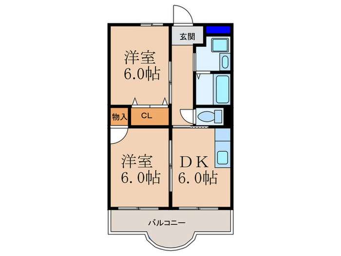 サンプラザ北の間取り写真