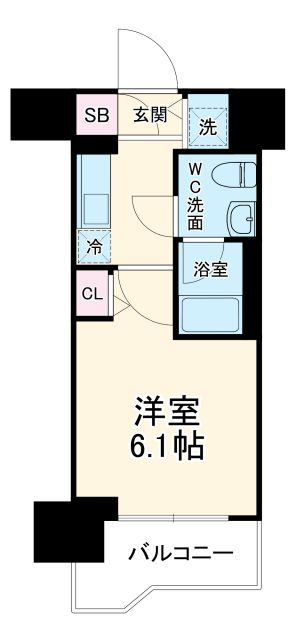 SHOKEN Residence横浜阪東橋の間取り写真