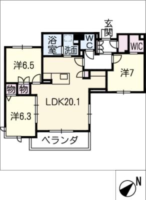 エグゼストグリジオの間取り写真