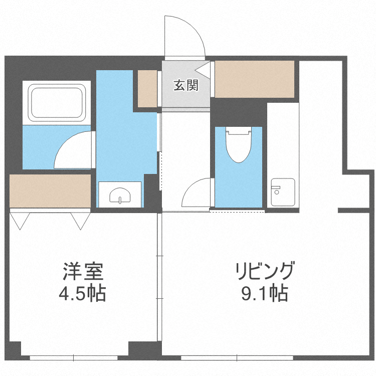 SAPPORO ATSUMARU RESIDENCEの間取り写真