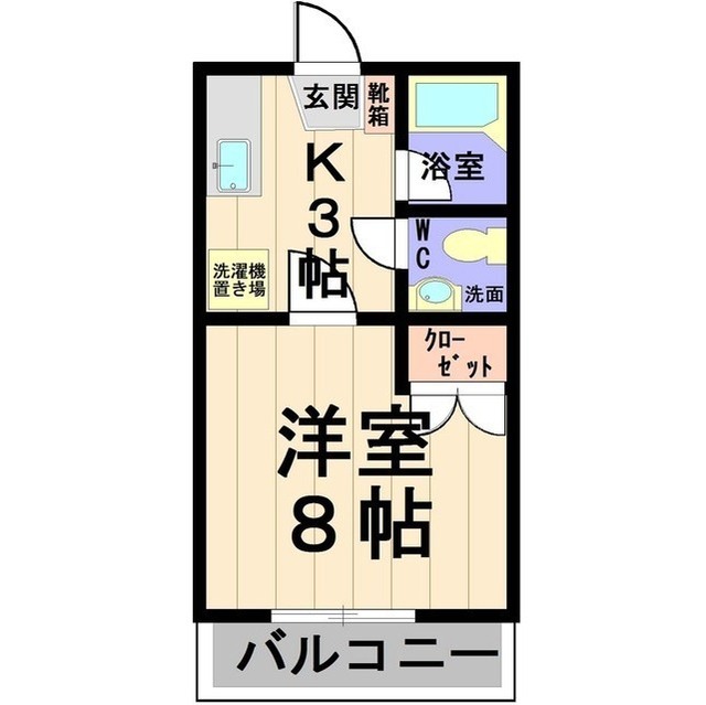 ボヌール春日の間取り写真