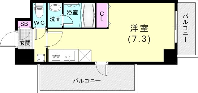 S FORT神戸小河通の間取り写真