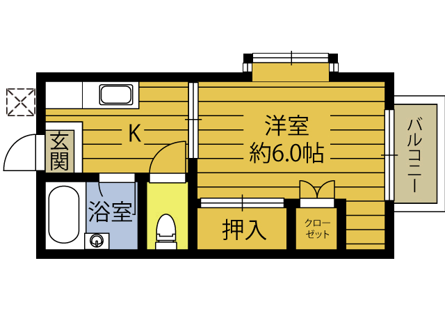 ユ-ハイツ豊岡の間取り写真