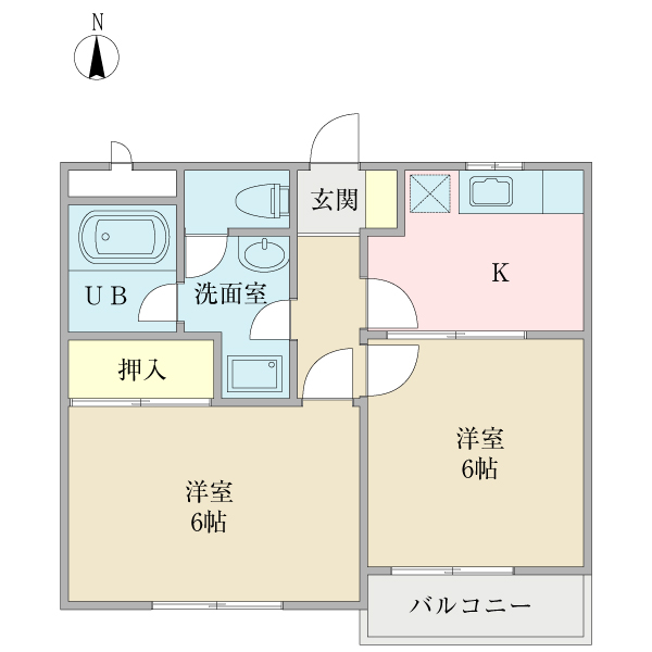 アペアー南葛西の間取り写真