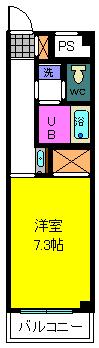 江戸川区東葛西のマンションの間取り