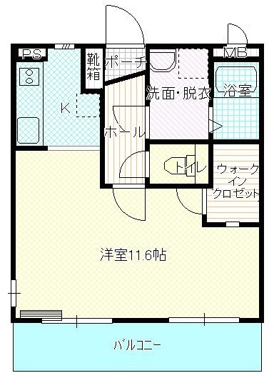 高松市春日町のマンションの間取り