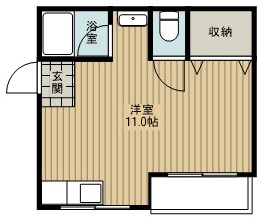 大阪市生野区新今里のマンションの間取り