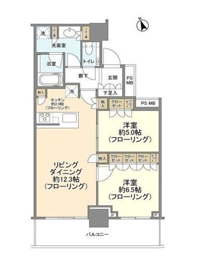 クラッシィタワー東中野の間取り